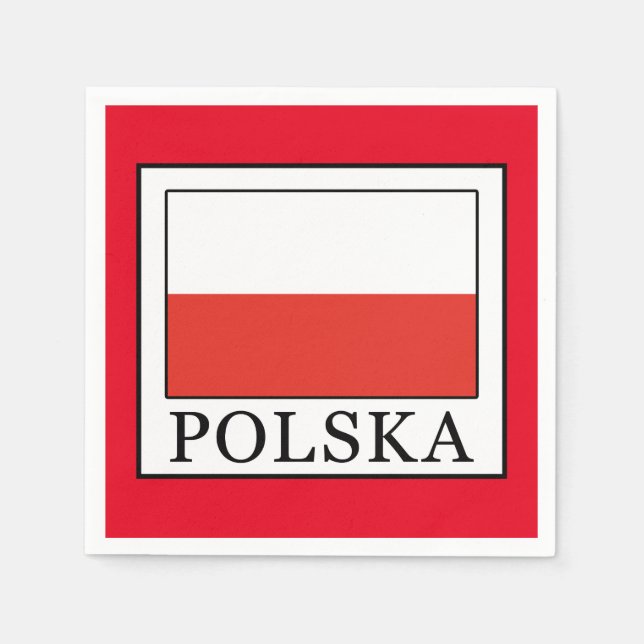 Serviette En Papier Polska (Devant)