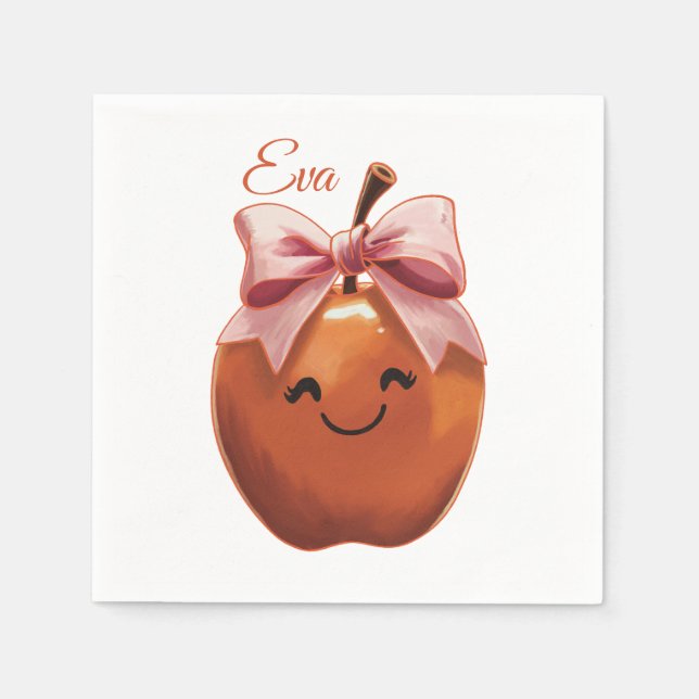 Serviette En Papier Pomme Cadeau Sucré (Devant)