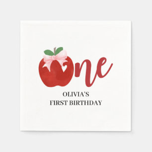 Serviette En Papier Pomme de nos yeux Arc rose anniversaire