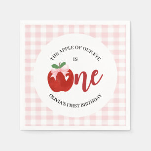 Serviette En Papier Pomme de nos yeux Arc rose anniversaire