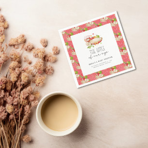 Serviette En Papier Pomme de notre Baby shower oculaire serviettes