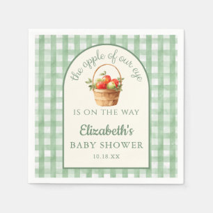 Serviette En Papier Pomme Verte De Nos Yeux Baby Shower Mixte