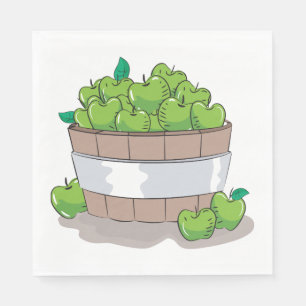 Serviette En Papier Pommes vertes