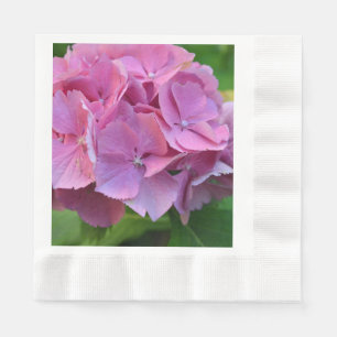 Serviette En Papier Pompée rose Hydrangea Hortensia Fleur