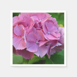 Serviette En Papier Pompée rose Hydrangea Hortensia Fleur