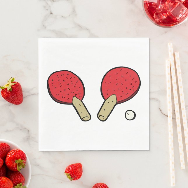 Serviette En Papier Pong De Tennis De Table (Créateur téléchargé)