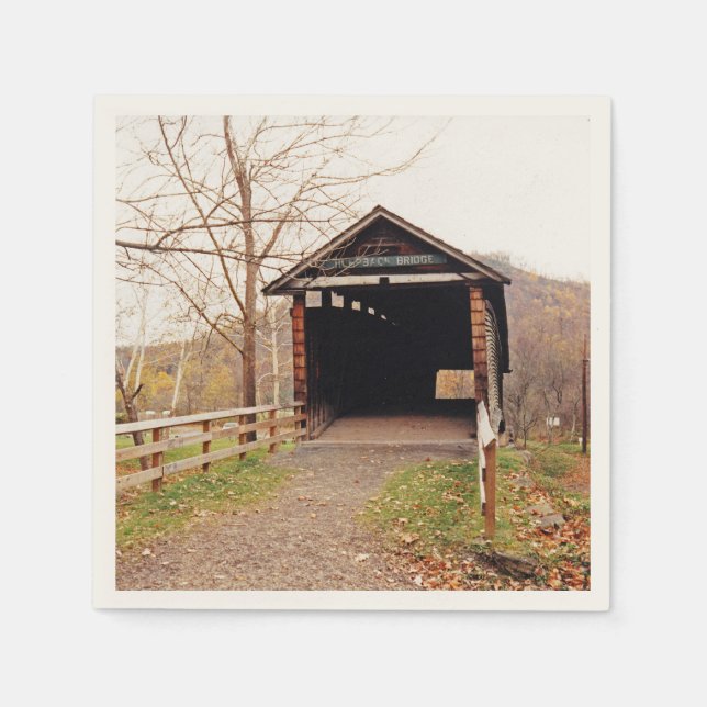 Serviette En Papier Pont couvert (Devant)