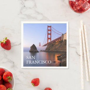 Serviette En Papier Pont Golden Gate San Francisco Californie