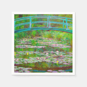 Serviette En Papier Pont japonais Monet et nappes d'eau