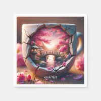 Pont Sakura de Mug mignonne Imaginaire