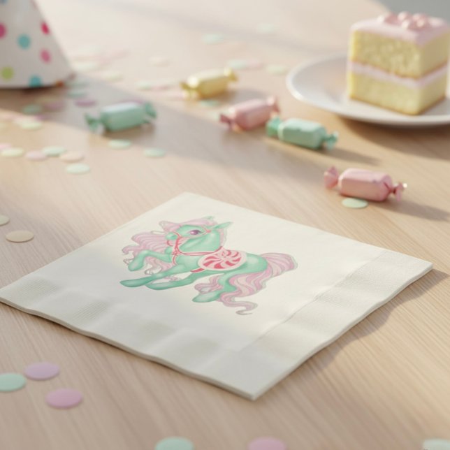 Serviette En Papier Pony Napkins (Créateur téléchargé)