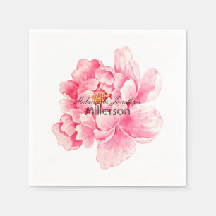 Serviette En Papier Pony rose Floral