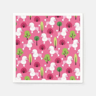 Serviette En Papier Poodle dans le parc