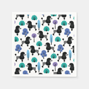 Serviette En Papier Poodle dans le parc