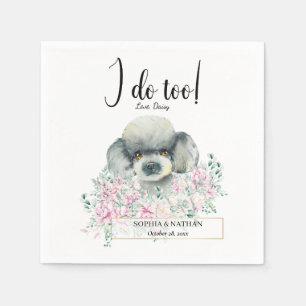 Serviette En Papier Poodle Doodle Mariage Cocktail Napkins