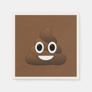 Serviette En Papier Poop Emoji Papier serviettes, Cocktail Standard