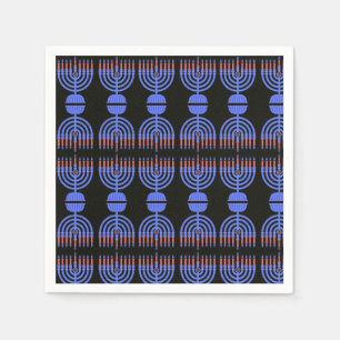 Serviette En Papier Pop Art Menorah Napkins