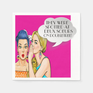 Serviette En Papier Pop Art Party ou Business Cocktail Napkins