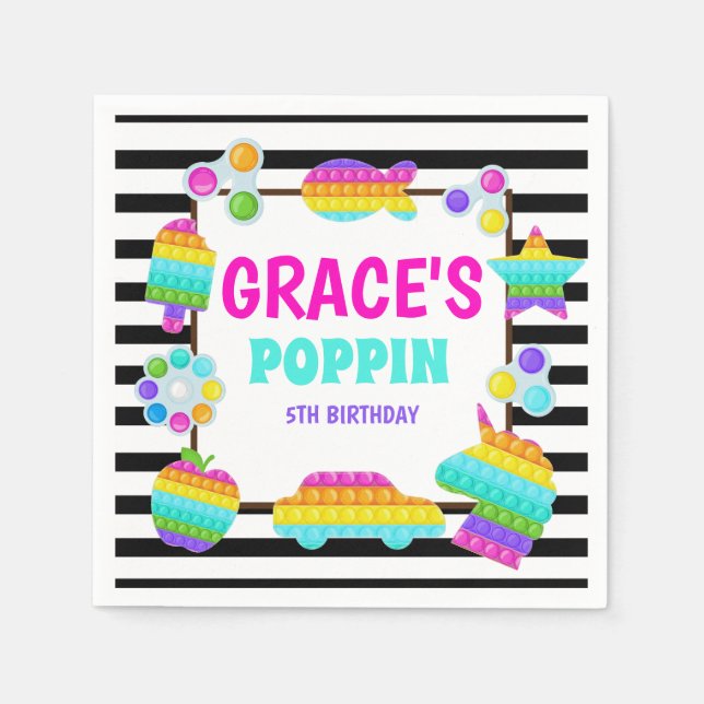 Serviette En Papier Pop it Fidget Napkin (Devant)