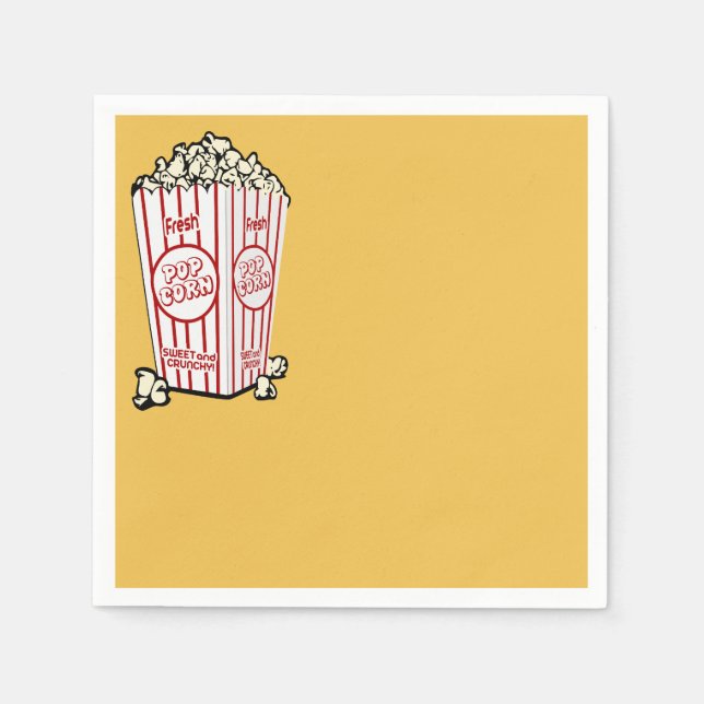 Serviette En Papier Popcorn frais (Devant)