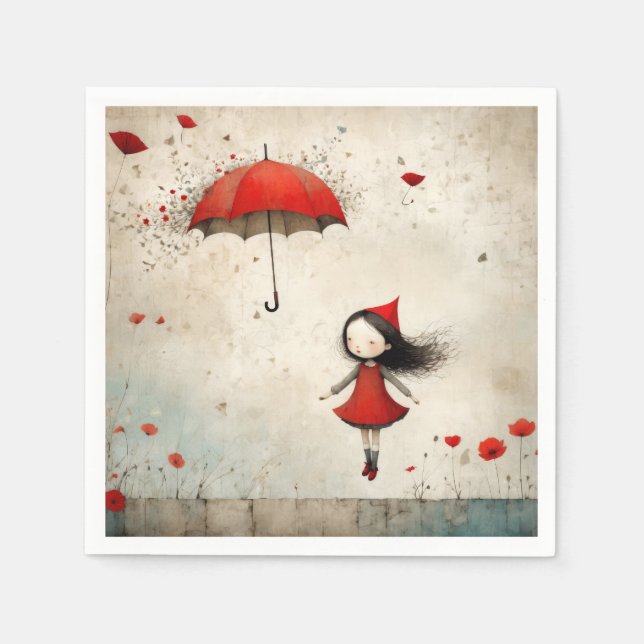 Serviette En Papier Poppies (Devant)