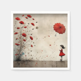 Serviette En Papier Poppies