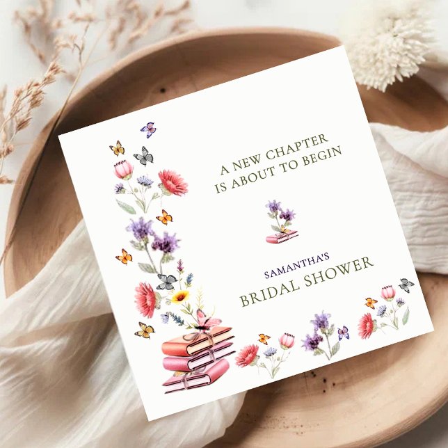 Serviette En Papier Poppy & Lavender Bridal Shower Napkins (Créateur téléchargé)