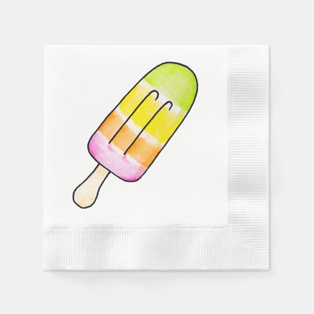 Serviette En Papier Popsicle (Devant)
