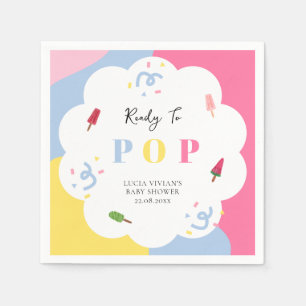 Serviette En Papier Popsicle coloré prêt à pop Baby shower