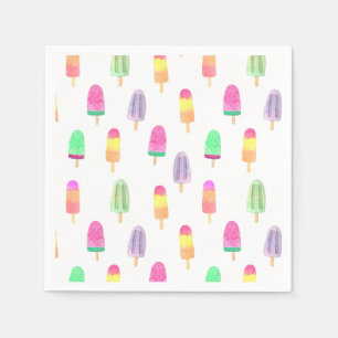 Serviette En Papier Popsicle de crème glacée