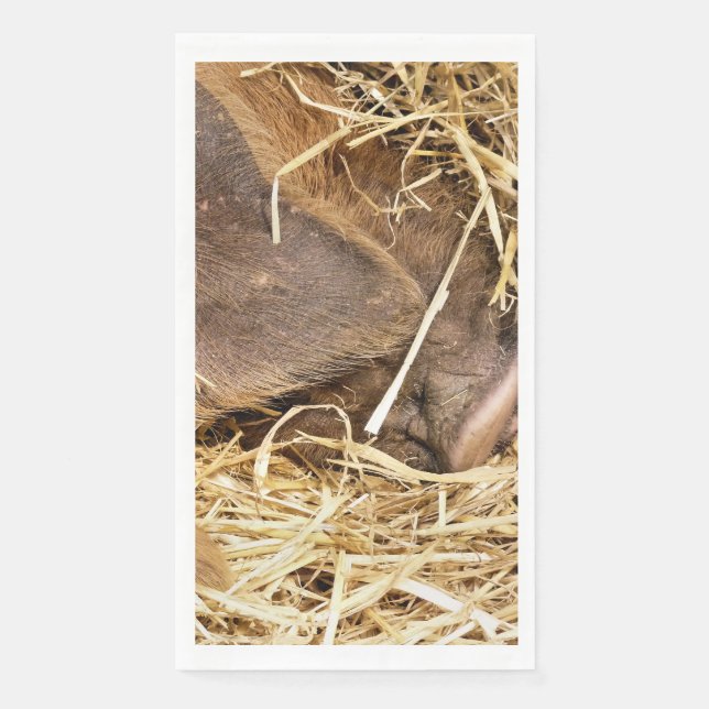 SERVIETTE EN PAPIER PORCS (Devant)