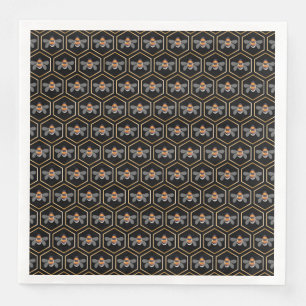 Serviette En Papier Porte-miel et abeilles