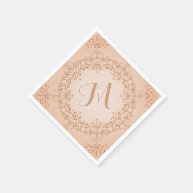 Serviette En Papier Porte-serviettes Monogrammes vintage (Coin)