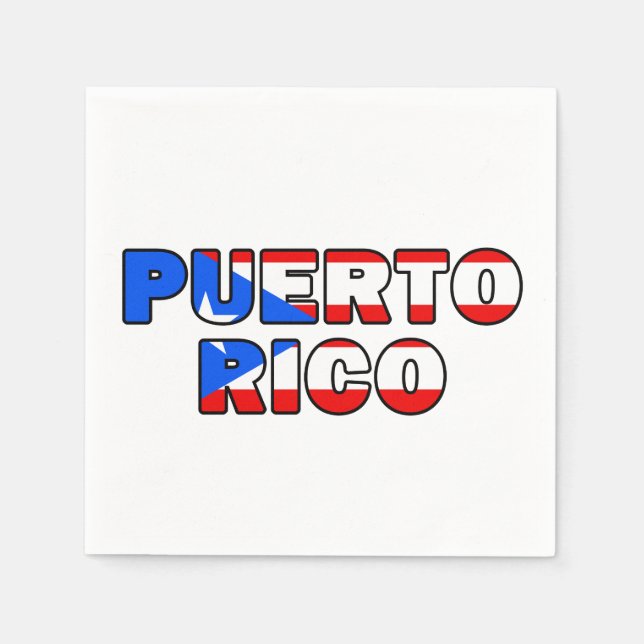 Serviette En Papier Porto Rico (Devant)