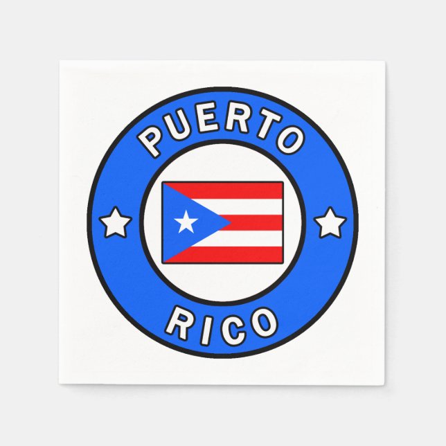 Serviette En Papier Porto Rico (Devant)