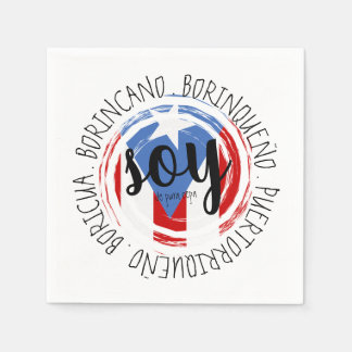 Serviette En Papier Porto Rico Patriotique De Pure Souche