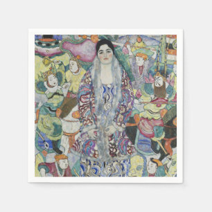 Serviette En Papier Portrait de Friederike Maria Beer par Gustav Klimt