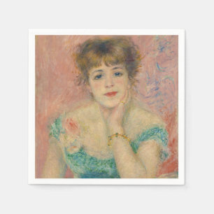 Serviette En Papier Portrait de l'actrice Jeanne Samary, Auguste Renoi