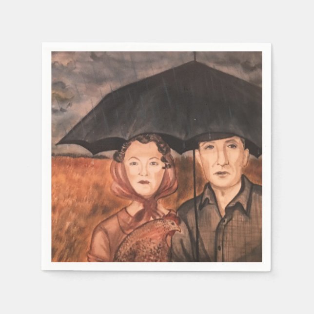 Serviette En Papier Portrait D'Un Rêve (Devant)