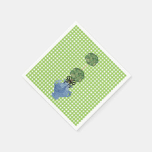 Serviette En Papier Pot à gingembre en topiaire de gingembre vert