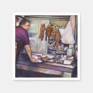 Serviette En Papier Poulet baisé au soleil, Singapour