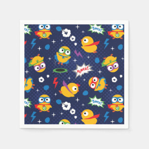 Serviette En Papier Poulet de superhéros