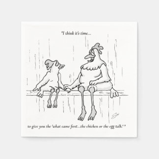 Serviette En Papier Poulet ou Oeuf