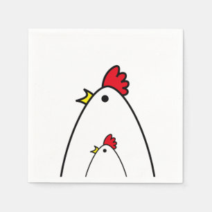 Serviette En Papier Poulets