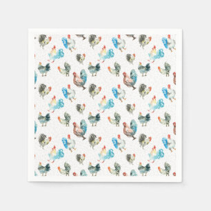 Serviette En Papier Poulets Amateurs De Poules De Pays