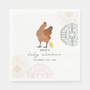 Serviette En Papier Poulets Baby shower poussin