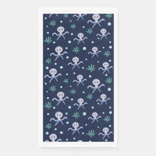 Serviette En Papier Poulpe sous la mer motif pour enfants