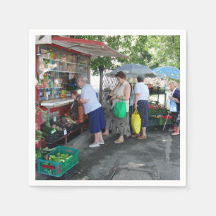 Serviette En Papier Poupées polonaises Babushka Dames serviettes ! FÊT