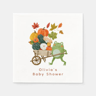 Serviette en papier pour Baby Shower Little Pumpki