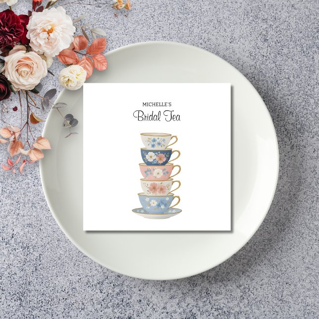 Serviette en papier pour Baby Shower "Time for Tea (Créateur téléchargé)